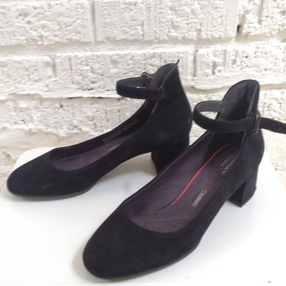 SUEDE ANKLE STRAP MARY JANES - Picture 5 of 6